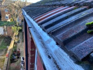 Completed gutter clean |