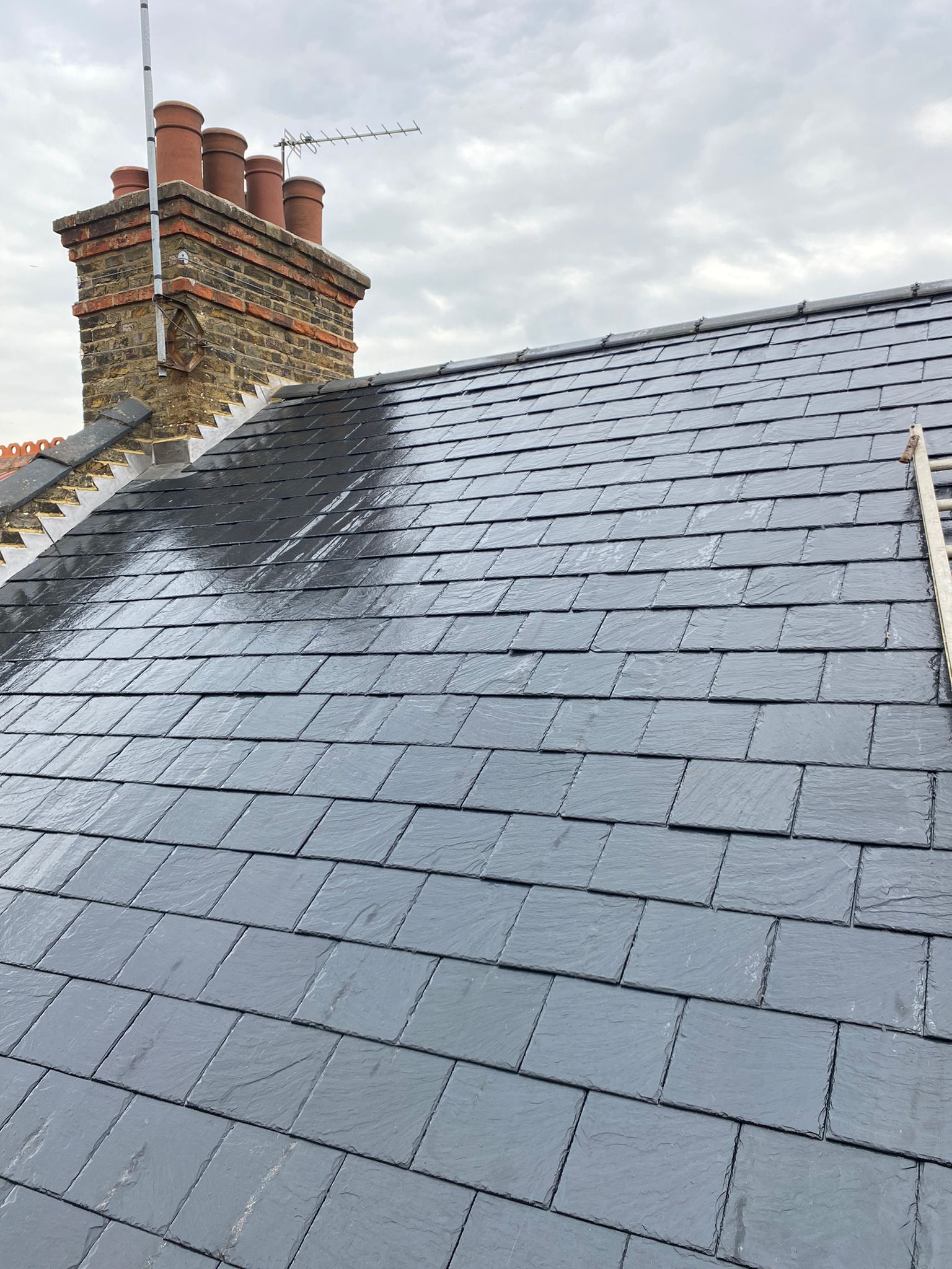 New Spanish Slate reroof 1 |